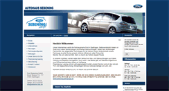 Desktop Screenshot of ford-sebening.de
